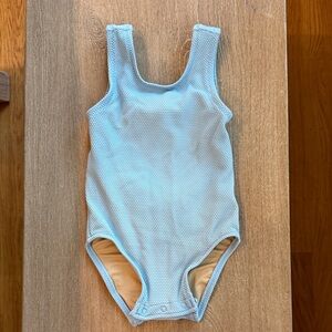 Light Blue Textured Baby Swimsuit
